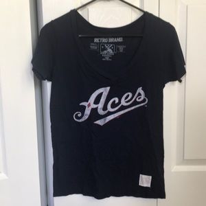 Reno Aces Retro Short Sleeve V Neck Tee Super Soft